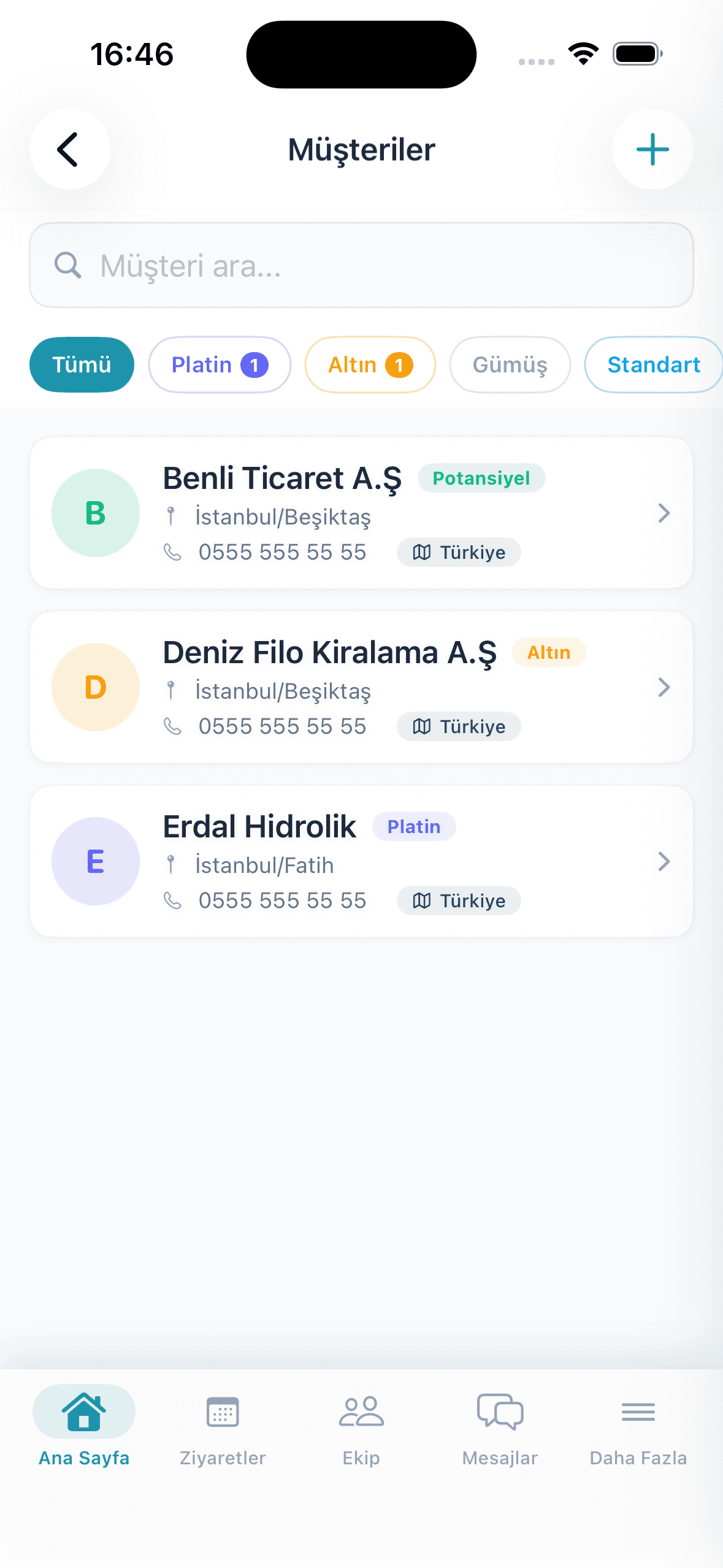 Müşteri Listesi