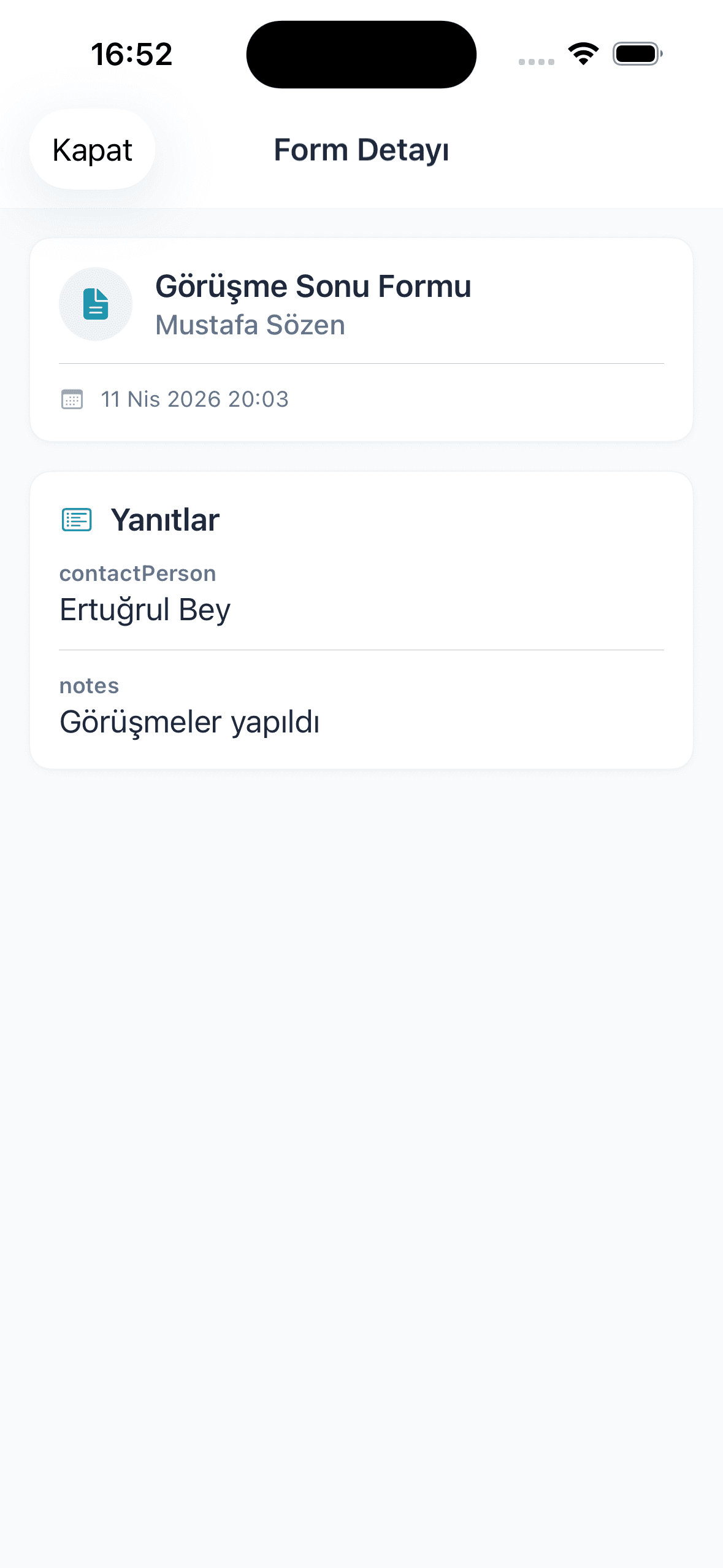 Form Yönetimi
