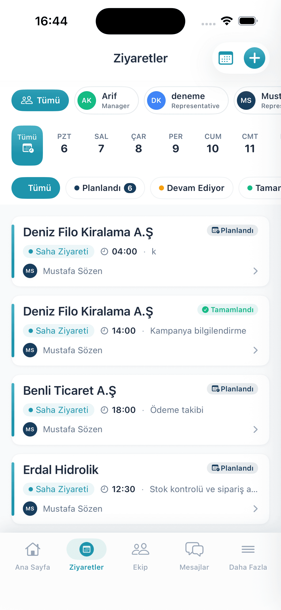 Venora Ziyaret Listesi